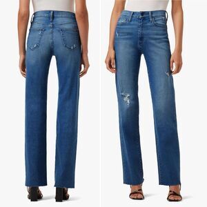 Joe’s Jeans High Rise Wide Leg Distressed Jean in Belenos Medium Wash Size 26